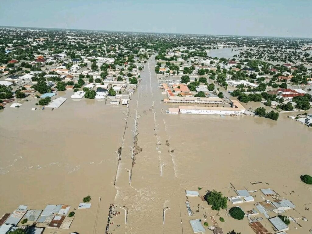 massive damage as alo dam floods maiduguri