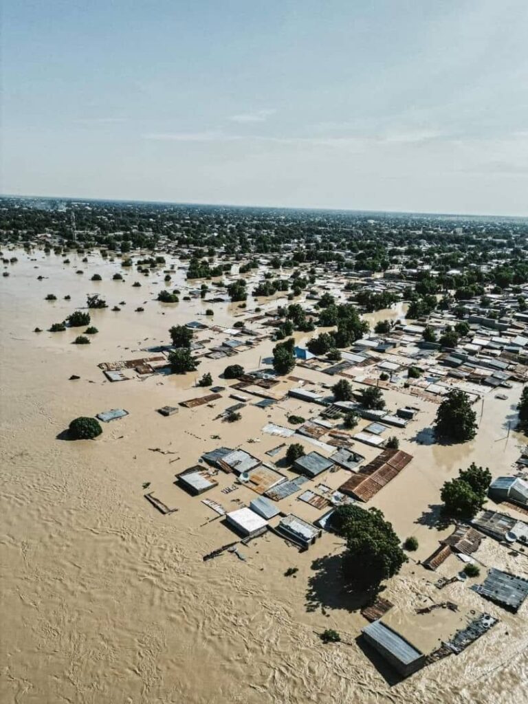 massive damage as alo dam floods maiduguri