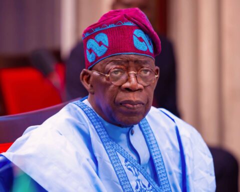 nigerians mock tinubu as video surfaces of president coming out of london hospital