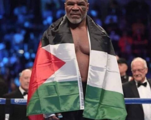 ai generated mike tyson claded in palestinian flag goes viral in northern nigeria