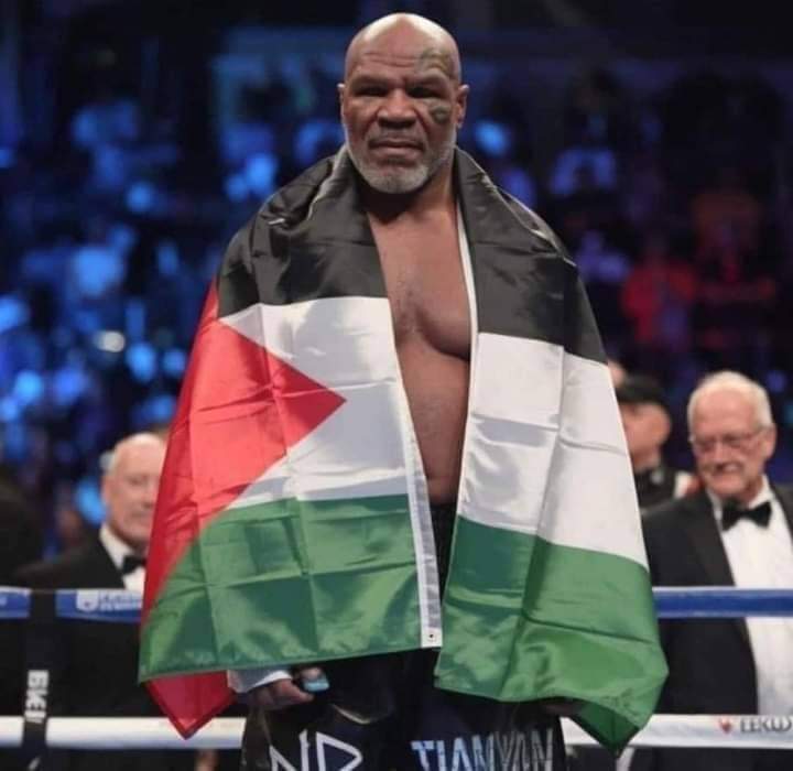 ai generated mike tyson claded in palestinian flag goes viral in northern nigeria